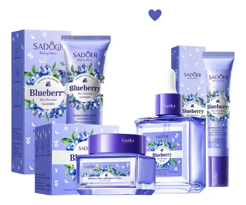 Kit Skincare Piel Normal Opaca Iluminador Arandanos Sadoer