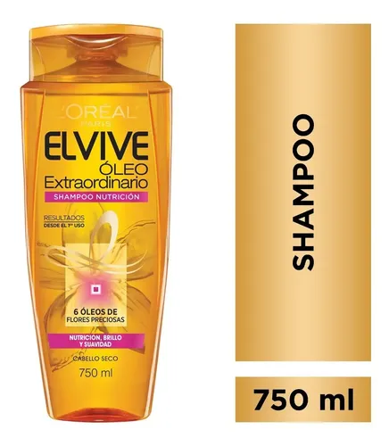 Shampoo Elvive Oleo Extraordinario Nutrición 750 Ml