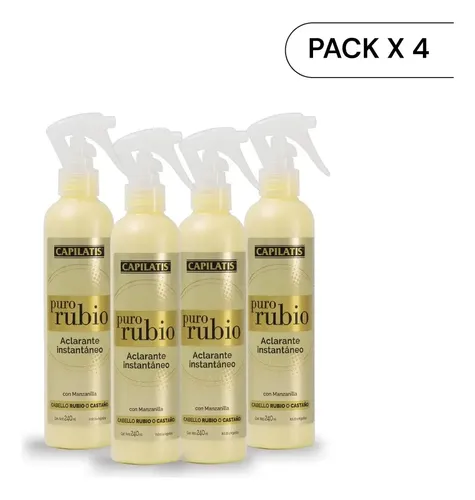 Spray Aclarante Instantáneo Puro Rubio Capilatis X4 Unidades