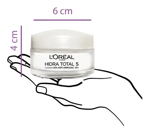 Crema Facial Antiarrugas +45 L’oréal Paris Hidra Total 5 Tipo de piel Todo tipo de piel