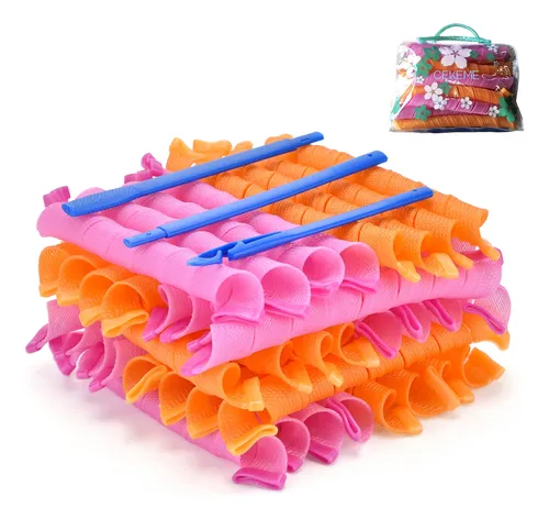Rizadores En Espiral Sin Calor Kufun Para Cabello Largo Negro