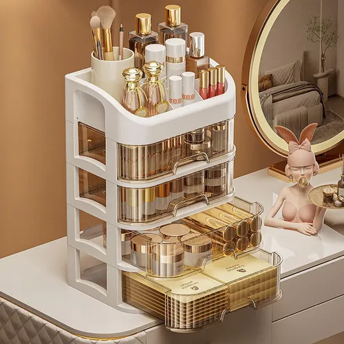 Organizador De Cosméticos Grande 5 Capas A Prueba De Polvomu