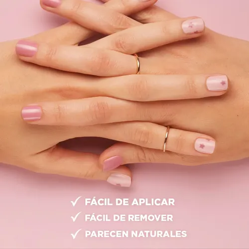 Uñas Postizas Sally Hansen Press On Square 041 What A Star