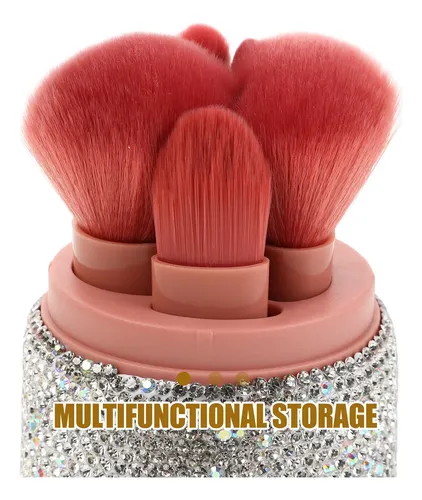 Juego De Brochas De Maquillaje Con Diamantes De Imitación