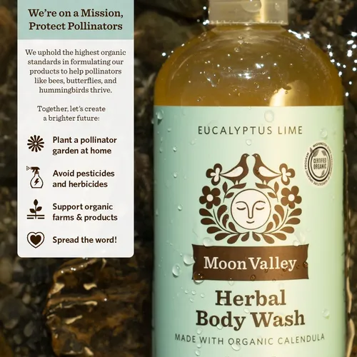 Gel De Ducha Herbal Moon Valley Eucalipto Y Lima 385 Ml Pack