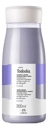Jabon Liquido Cremoso Corporal Algodon X2 Tododia Natura