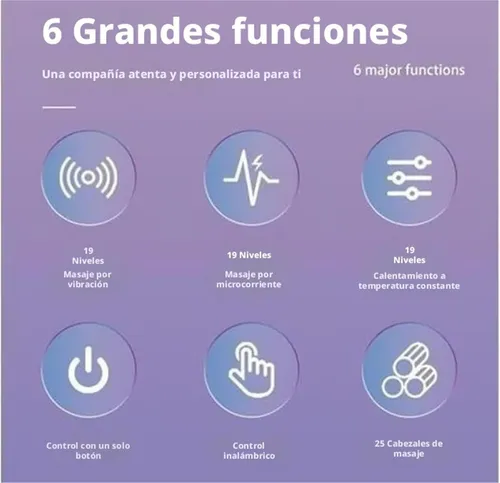 Cepillo Masajeador Eléctrico Con Calor Ems Gua Sha Corporal