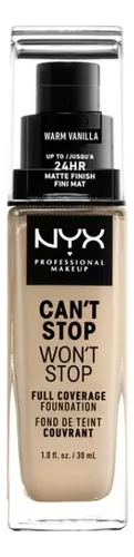 Nyx Can T Stop Base De Maquillaje Alta Cobertu Warm Vainilla