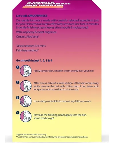 Depilación Facial Veet 3 Minutos (kit 2)