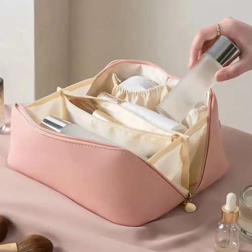 Neceser Cosmetiquera Gran Capacidad Con Asa Viaje