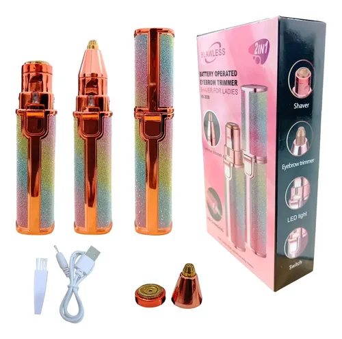 Depiladora inalámbrica Blawless Rosa para cejas y cuerpo