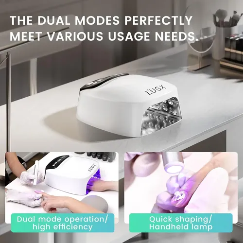 Lámpara Uv Led Recargable 2 En 1 Para Uñas Gel