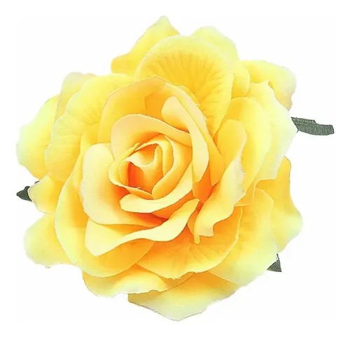 Broche Para El Pelo (y) De Tela Rosa Con Forma De Flor Rosa