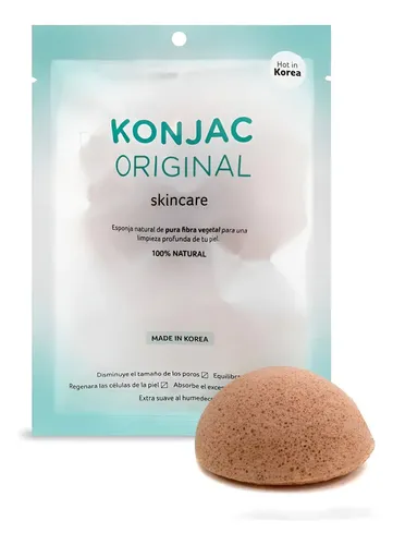Konjac Esponja Facial Arcilla Rosa Frances Suaviza La Piel