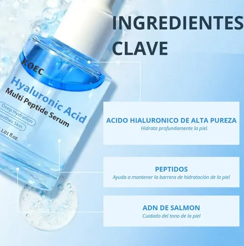 Serum Facial Ultra Hidratante Acido Hialuronico Koec Seca Día/noche