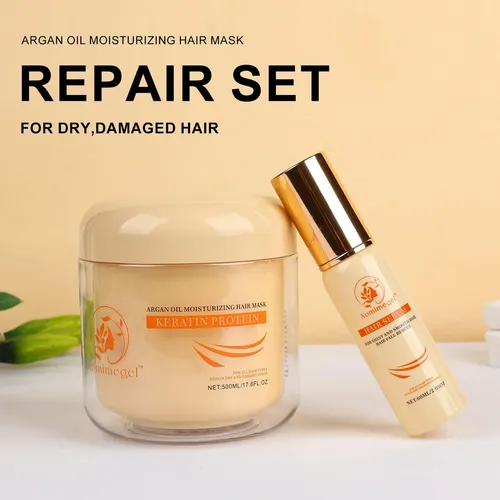 ..aomimegel Hair Mask Argan Oil Set Deep Repair Conditioning