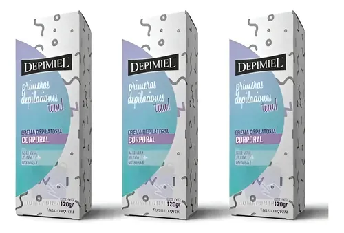 Crema Depilatoria Depimiel Primeras Dep X 120 g X 3 Unidades