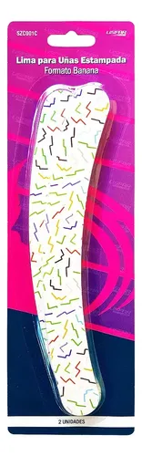 Lima Para Uñas Estampada Banana Lisfar X 2 Unidades Szc001c