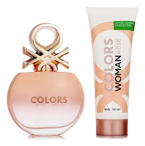 Estuche Perfume Mujer Benetton Colors Rose Edt 80ml