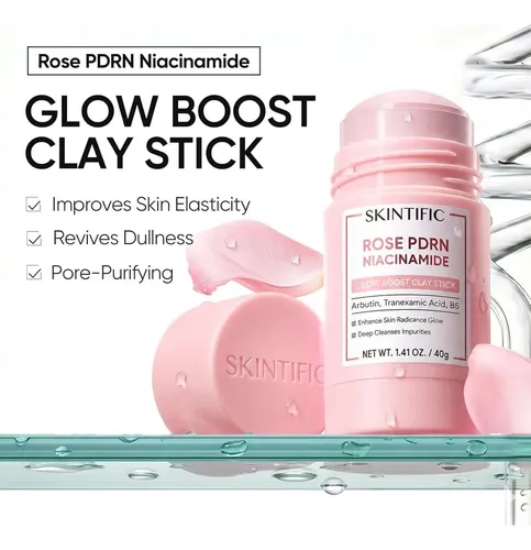 Mascarilla Arcilla En Barra Skintific Rose Pdrn Niacinamida