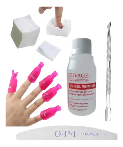 Kit Removedor Uv Broches Toallitas Wipes Repujador Semi