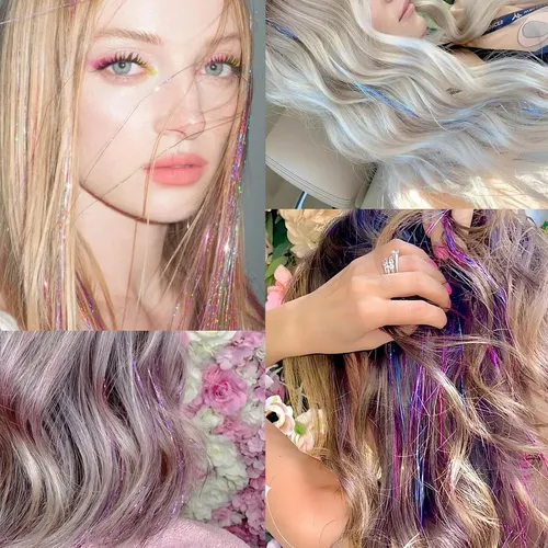 Hair Tinsel, Kit De Oropel De 18 Colores Para Niñas