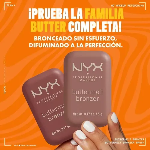Polvo Bronceador Buttermelt Bronzer Tono do Butta 5g NYX Professional Makeup