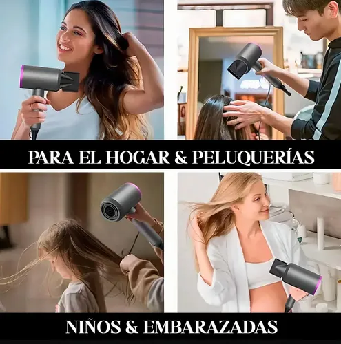 Secador De Pelo Profesional Alta Potencia Secado Rapido