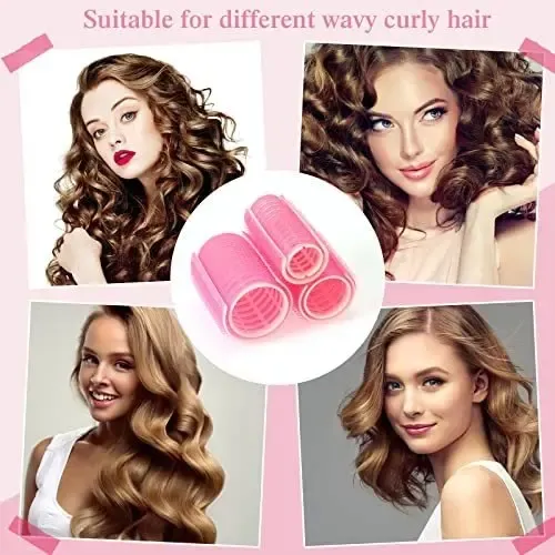 6 Rulos De Plástico Para El Cabello, Rizadores, Flequillo, R