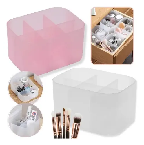 Porta Pinceles Limas Lápices Organizador 6 Divisiones Uñas