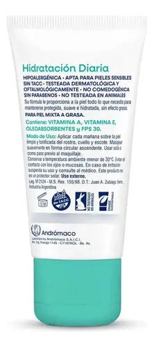 Crema Facial Dermaglós Piel Mixta A Grasa Fps 30 X 50 Gr