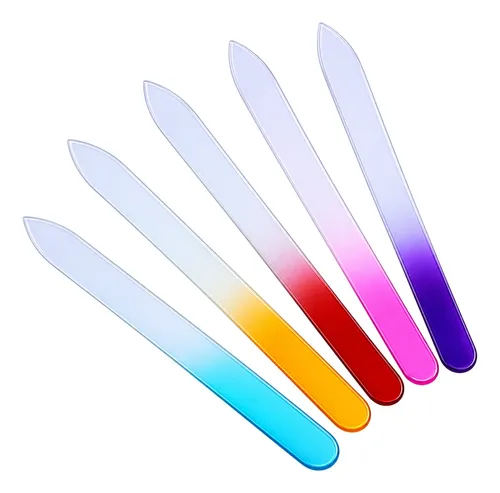 Set X12 Limas Vidrio De Cristal Uñas Esculpidas Manicuria