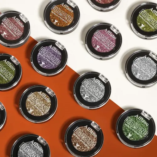 Paleta De Sombras Metálicas Afflano Naranja-rojo 22h