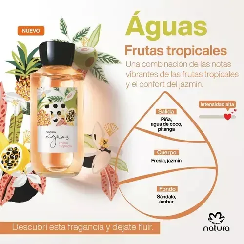 Perfume Mujer Colonia Aguas Frutas Tropicales 150ml Natura