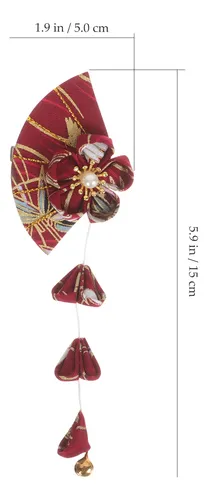 1 Par De Horquillas Decorativas Japonesas Campana Para Cabel