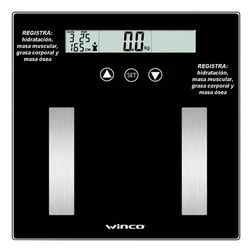 Balanza Personal Digital 180kg Mide Grasa Corporal Masa Osea