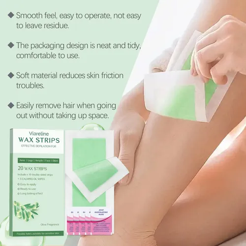 Bandas De Cera Para Depilación Facial Y Corporal