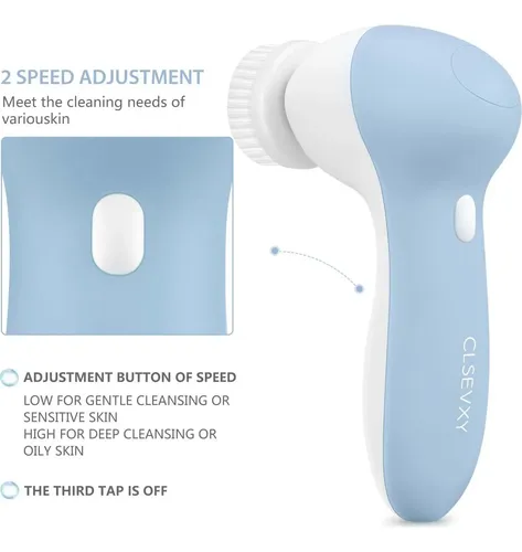 Cepillo Facial Limpiador Recargable Clsevxy 7 En 1 Ipx7