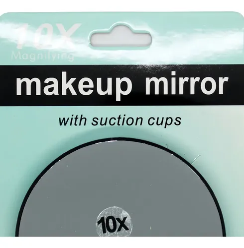 Espejo Redondo Aumento 10X Makeup Mirror Maquillaje 9 cm Diámetro