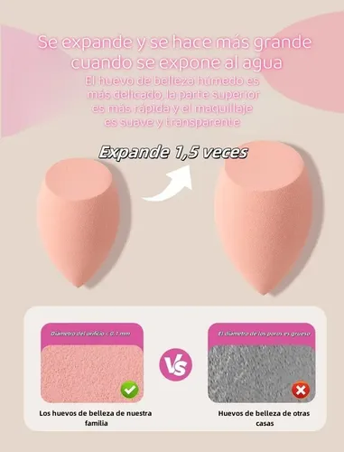 C Juego Y Huevos Y Belleza Y Tubo 5pcs Uso Húmedo Y Seco