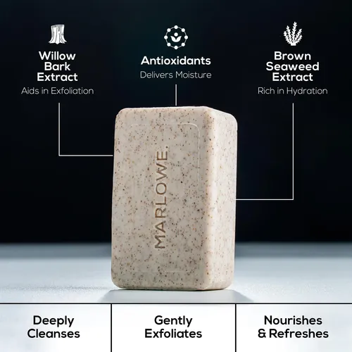 Exfoliante Corporal Marlowe. Madera De Cedro 198 G (3 Barras