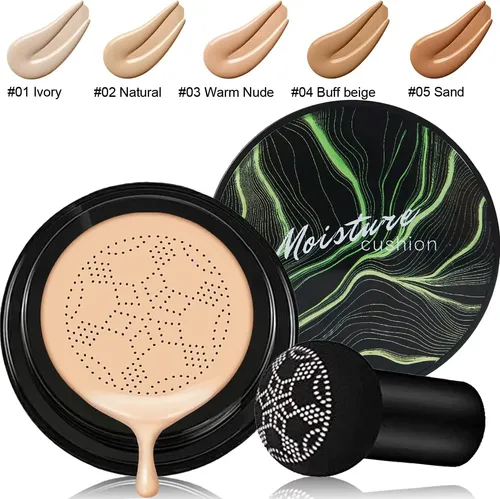 2 Pcs Cojín De Aire Con Cabeza De Hongo Cc Cream Nature Para