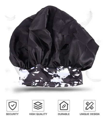 Protector De Pelo Para Dormir Con Estampado De Flores Grande