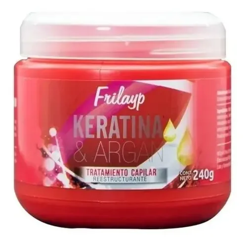 Kit Baño De Crema Para Cabello Frilayp Keratina Y Argan X 24