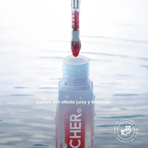 Gloss Labial Cher Dieciocho Water Dew Lip Oil Red Cranberry