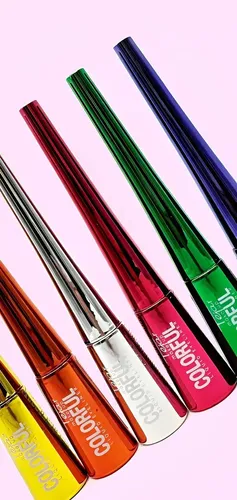 Delineador Líquido Tejar Colorful Punta Pluma Colores 3 Uni Brillante