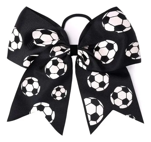 2 Cintas Para El Pelo Con Lazo De Fútbol Para Niñas