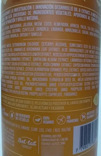 Acondicionador Bel Lab Oil & Extract Cabellos Secos