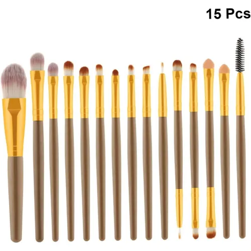 Set De 15 Brochas De Maquillaje Cosméticas