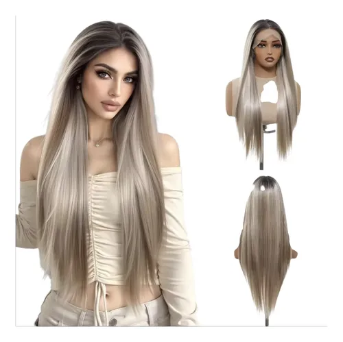 Peluca Hisan Rubia Imperceptible Lace Front 13 X6 Lacia